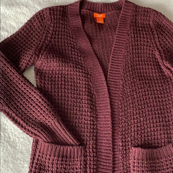 Joe Fresh purple knit cardigan - Picture 2 of 3